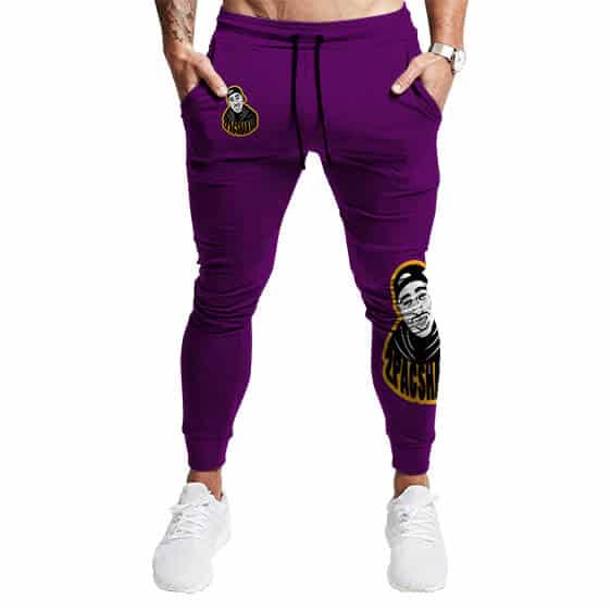 Rap Icon 2Pac Shakur LA Lakers Colors Jogger Pants