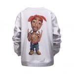 Rap Icon Tupac Shakur Caricature Cartoon Art Kids Sweatshirt