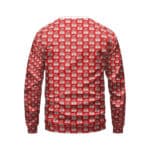 Sky’s The Limit Go Big Cartoon Pattern Red Biggie Sweater
