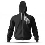 Snoop Dogg Classic SD Logo Minimalistic Black Zip Up Hoodie