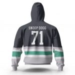 Snoop Dogg Hockey Uniform Theme Cool Zip Up Hoodie Jacket