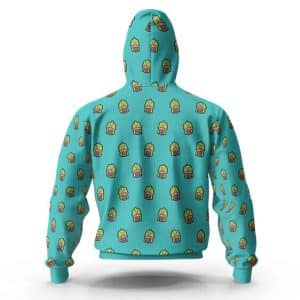 Snoop Dogg In Fish Hat Face Pattern Funny Zip Up Hoodie