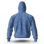 Snoop Dogg LBC Crips Bandana Pattern Badass Zip Up Hoodie