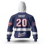 Snoop Dogg Long Beach Puck Hcky Dope Blue Zipper Hoodie