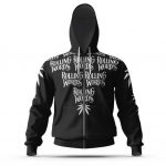 Snoop Dogg Rolling Words Logo Art Awesome Zip Up Hoodie