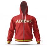 Snoop Dogg Scary Movie Adidas Parody Red Zip Hoodie Jacket
