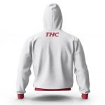 Snoop Dogg Smoking Joint THC Parody White Zip Up Hoodie