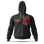 Snoop Doggy Dogg Cartoonized Logo Black Zip Up Hoodie