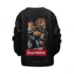 Supreme Greatest West Coast Rappers Black Kids Sweatshirt