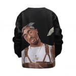 Supreme Tupac Makaveli Holding Cash Cannon Cool Kids Sweater
