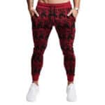 The Notorious BIG Logo Pattern Classic Red Jogger Pants