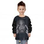 Thug Life 2Pac Makaveli Middle Finger Epic Kids Sweatshirt