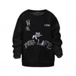 Thug Life 2Pac Shakur Tattoos Design Badass Kids Sweater