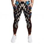 Trippy Abstract Tupac Shakur Checkerboard Pattern Joggers
