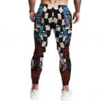 Trippy Abstract Tupac Shakur Checkerboard Pattern Joggers
