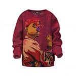 Tupac Amaru Red Bandana Pattern Artwork Cool Kids Sweatshirt