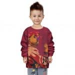 Tupac Amaru Red Bandana Pattern Artwork Cool Kids Sweatshirt
