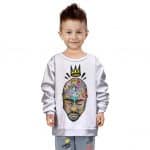Tupac Makaveli Abstract Tribute Art Stylish Kids Sweatshirt