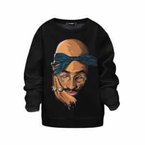 Tupac Makaveli Shakur Drip Art Amazing Kids Sweatshirt