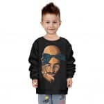 Tupac Makaveli Shakur Drip Art Amazing Kids Sweatshirt