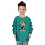 Tupac Shakur Head Logo Pop Art Teal Children Sweatshirt