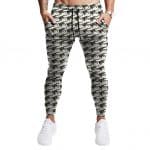 Tupac Trippy Glitch Typography Pattern Art Stylish Joggers