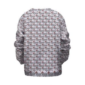 West Coast Rap Artist 2Pac Name Pattern Kids Sweatshirt