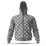 West Coast Snoop Dogg Seal Pattern Dope Zip Up Hoodie