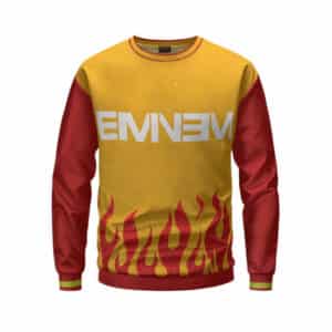 8 Mile Eminem Flame Pattern Design Dope Crewneck Sweater