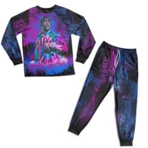 Travis Scott Vibrant Tie Dye Colors Pajamas Set