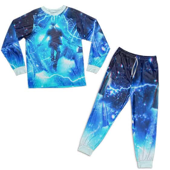 Astroworld Lightning Travis Scott Blue Pajamas