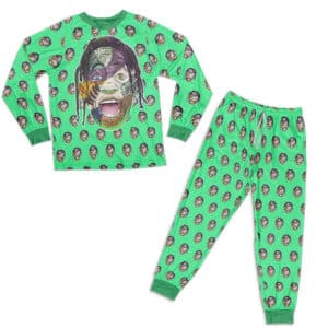 Astroworld Travis Scott Frankenstein Pajamas Set