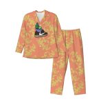 Cactus Jack Air Jordans Cartoon Pajamas Set