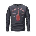 Detroit Rapper Slim Shady Eminem Middle Finger Sweatshirt