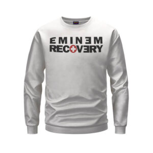 Eminem Album Recovery 10 Symbol White Crewneck Sweater