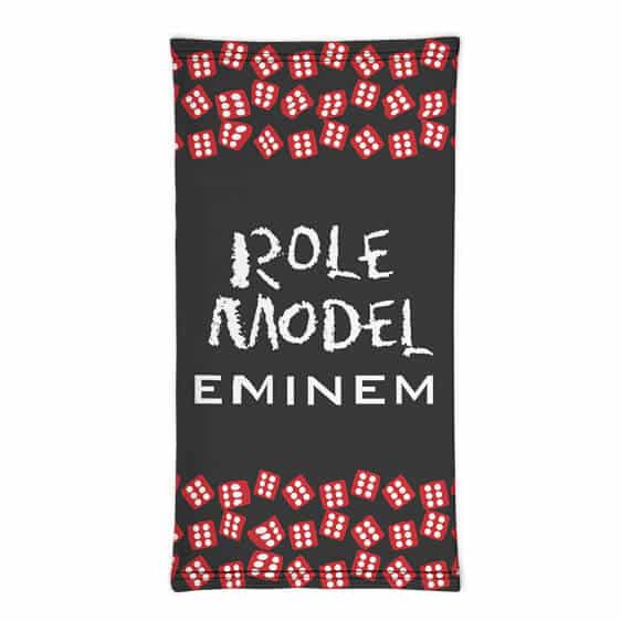Eminem Role Model Dice Logo Art Pattern Black Neck Warmer
