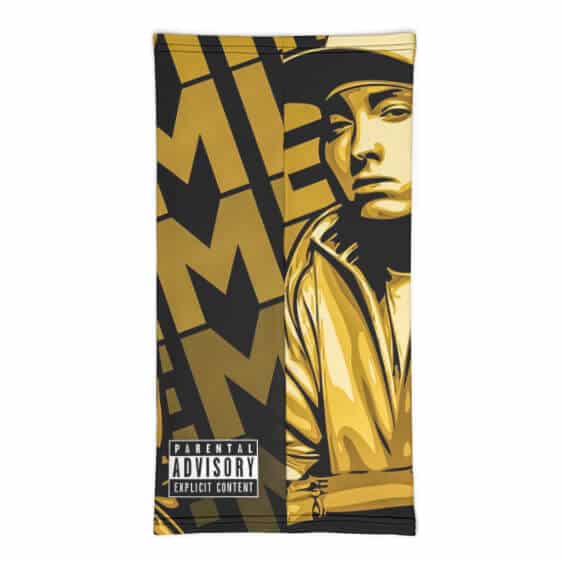 Eminem Slim Shady Gold Stylized Artwork Cool Neck Warmer