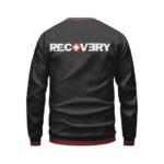 Eminem Studio Album Recovery Logo Minimalist Black Sweater