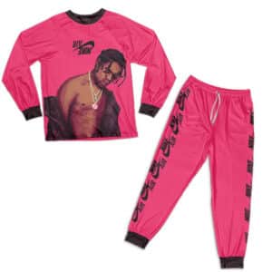 Inverted Swoosh Travis Scott Pink Pajamas Set