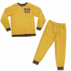 Mickey D's Cactus Jack Yellow Pajamas Set