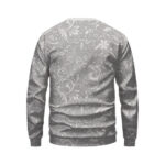 Minimalist Notorious Gray Floral Pattern Crewneck Sweatshirt