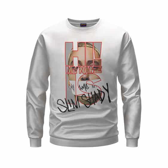 My Name Is Slim Shady Eminem Typography Art Sweatshirt