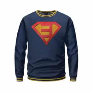 Rap Icon Eminem Superman Logo Cool Crewneck Sweatshirt
