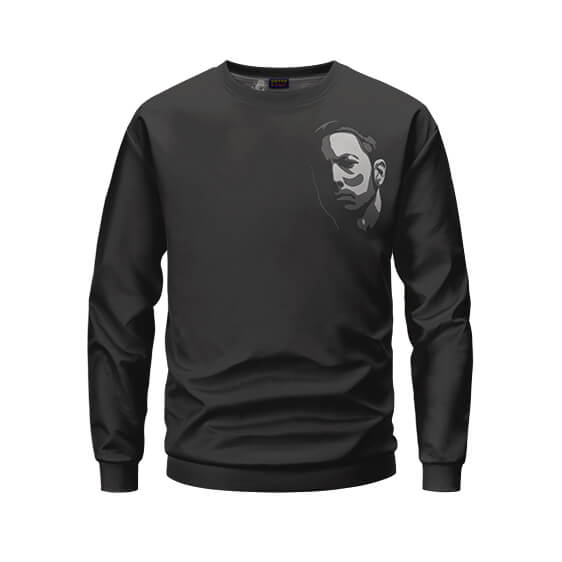Rap Icon Slim Shady Eminem Minimalist Face Design Sweatshirt