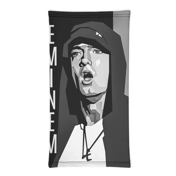 Rap Icon Slim Shady Eminem Monochrome Portrait Art Tube Mask