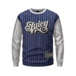 The Notorious B.I.G. Juicy Blue Pinstripes Sweatshirt
