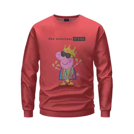 The Notorious PIG Classic Peppa Pig Parody Red Sweater