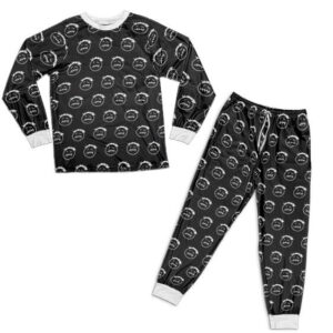 Travis Scott Smiley All Over Print Pajamas Set