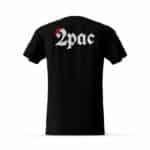2Pac Amaru Shakur Face Silhouette Black T-Shirt