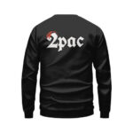 2Pac Shakur Face Silhouette Black Sweatshirt